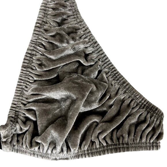 SKIMS Velvet Stretch‎ Plunge Bra Smoke Small - Picture 6 of 10